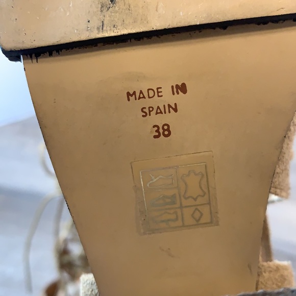 Free People heeled leather sandals size 38 - Picture 8 of 8